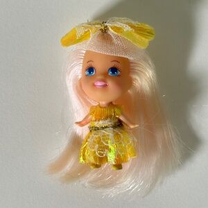 Vintage 90s Tyco Liddle Kiddles Glitter Perfume Doll Leslie Lemon (21C)